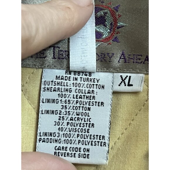 THE TERRITORY AHEAD Men’s Lined Barn Chore Jacket Coat Size XL Brown - Picture 8 of 8